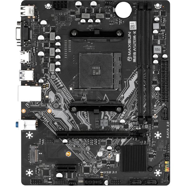 MAXSUN MS-Challenger A520M-K (Socket AM4, mATX, 2*DDR4, VGA/HDMI, 3*SATA3, 1*M.2, 1*PCIEx16/1*PCIEx1, 4*USB2.0, 2*USB 3.2 Gen1, LAN 1*1G, RTL)