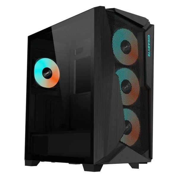 Корпус Gigabyte C301 Glass MidTower, ATX, USB-C x1, USB3.0 x2, Audio I/O, GPU:400mm, Black, TG