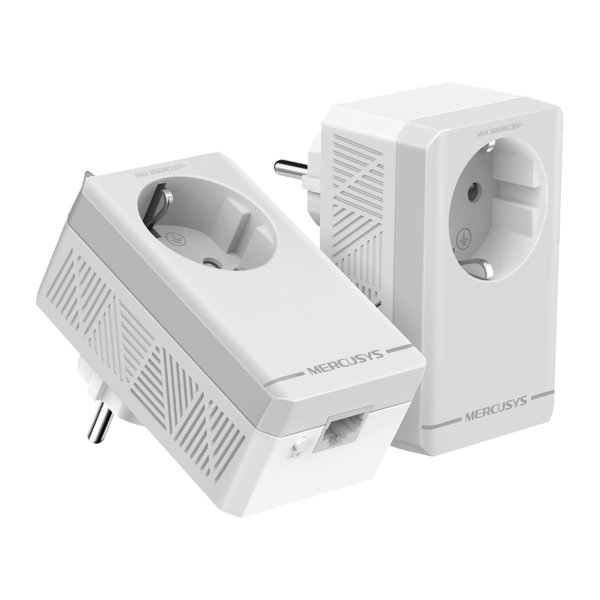 Mercusys MP300P KIT AV600 Комплект Powerline-адаптеров со встроенной розеткой
