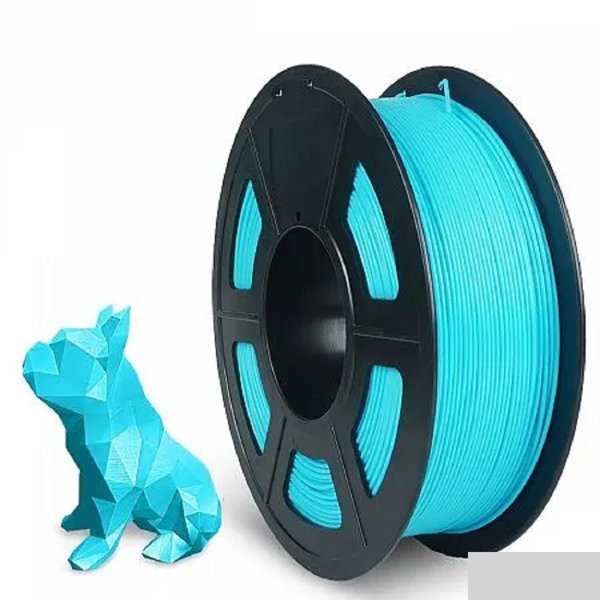 Филамент NVPRINT PLA+ Sky Blue для 3D печати диаметр 1.75мм длина 330 метров масса 1 кг