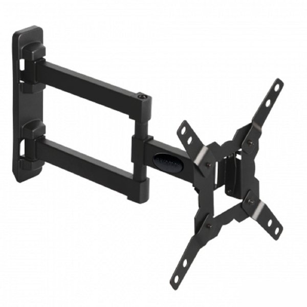 Kromax GALACTIC-12 black, Кр. стал. наст. для TV 15"-42", max 25 кг, 5 ст св., нак. -3+10, пов. 180°, от ст. 46-328 мм, max VESA 200x200 мм.