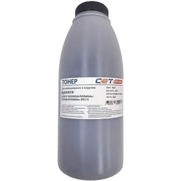 Тонер CET PK11 для KYOCERA ECOSYS M2135dn/M2735dw/M2040dn/M2640idw/P2235dn/P2040dw, 300г/бут, (унив.), ( замена CET121480 )