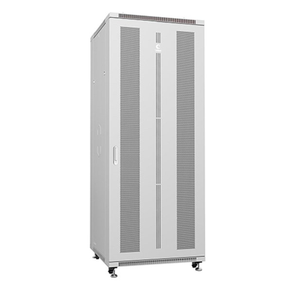 Cabeus ND-05C-42U80/80 Шкаф монтажный телекоммуникационный 19" напольный для распределительного и серверного оборудования 42U 800x800x2055mm (ШхГхВ) передняя и задняя перфорированные двери, ручка с за