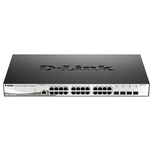 D-Link DGS-1210-28X/ME/C1A Управляемый L2 коммутатор с 24 портами 10/100/1000Base-T и 4 портами 10GBase-X SFP+