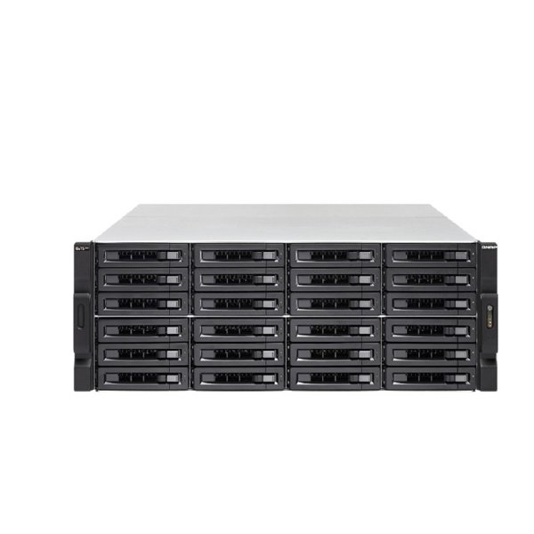 QNAP TS-h2477XU-RP-3700X-32G Сетевой RAID-накопитель QuTS hero, 24 отсека 3,5"/2,5", 2 порта GbE RJ-45, 2 порта 10 GbE SFP+, стоечное исполнение, 2 блока питания. AMD Ryzen 7 3700X 3,6 ГГц (4,4 ГГц),