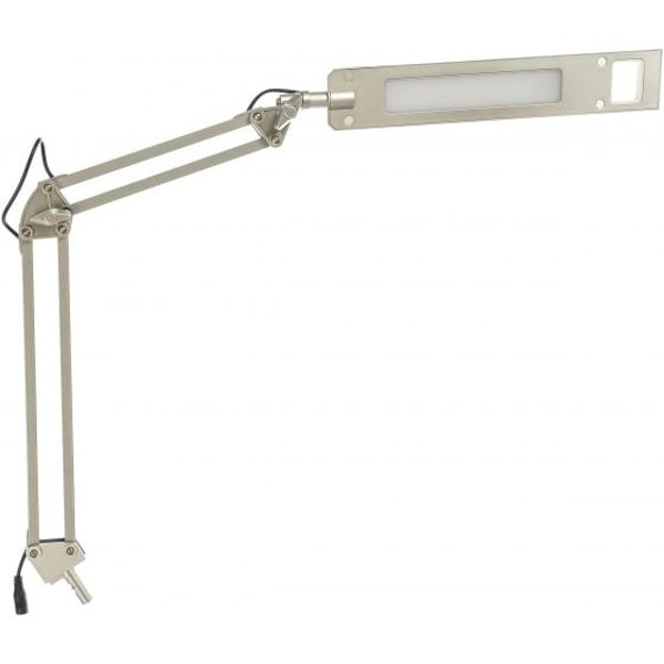 Camelion KD-821 C03 серебро LED (Св-к наст.,8 Вт, 230В, 2 ур.ярк,350лм, струбцина)