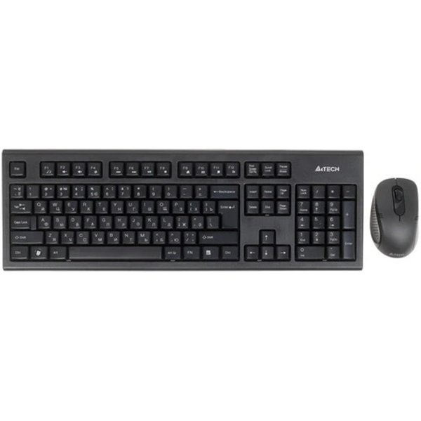 A-4Tech Клавиатура + мышь 7100N клав:черный мышь:черный USB беспроводная [613833]