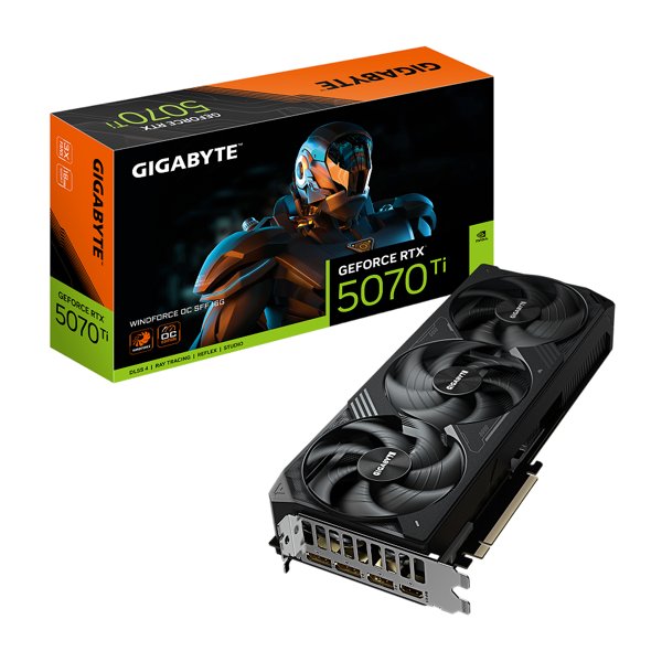 Gigabyte GV-N507TWF3OC-16GD RTX5070Ti WINDFORCE OC SFF 16GB GDDR7 256bit 3xDP HDMI 3FAN RTL