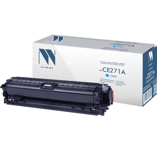 Картридж NV Print CE271A Cyan для Нewlett-Packard LJ Color CP5520 (15000k) [NV-CE271AC]