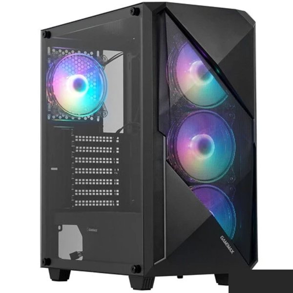 GameMax [REVOLT] ATX,Черн,USB3.0,Зак.стекло,1*120мм вент+контроллер без БП [MFG.3606]