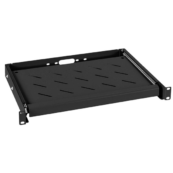 Cabeus JE10-BK Выдвижная полка 19" для клавиатуры, цвет черный (RAL 9004)