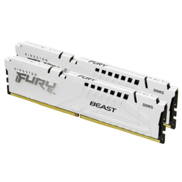 Kingston DDR5 DIMM 64GB 5200MT/s CL40 (Kit of 2) FURY Beast White XMP KF552C40BWK2-64