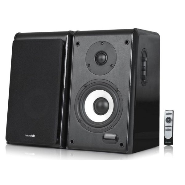 MICROLAB SOLO11, цвет черный {2 колонки + пульт дистанционного управления (100W RMS), Bluetooth, USB выход}