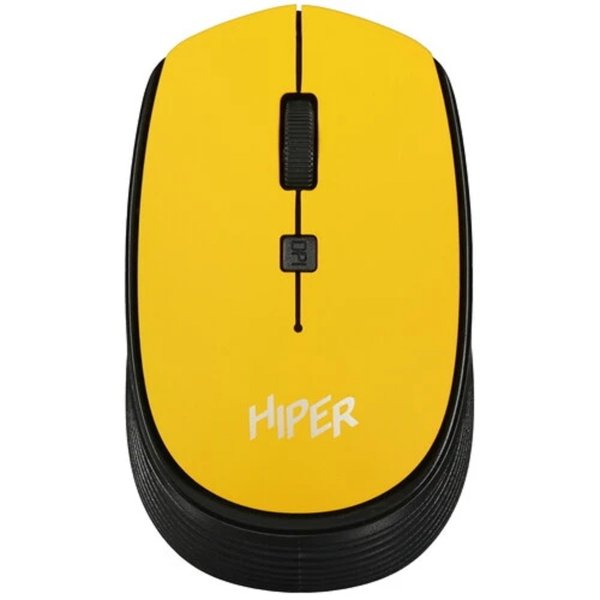 Мышь HIPER беспроводная HOMW-085 {1600dpi, желтый, USB, 4кнп}