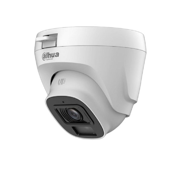 DAHUA DH-HAC-T5E20P-A-0280B Уличная турельная HDCVI-видеокамера 2Мп; CMOS; 2.8мм; ИК 20м; микрофон; IP67; корпус: пластик