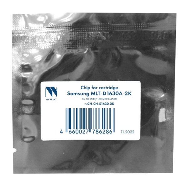NV Print (NV-CH-S1630A) Чип для Samsung MLT-D1630A для ML1630/1631/SCX-4500 (2K)