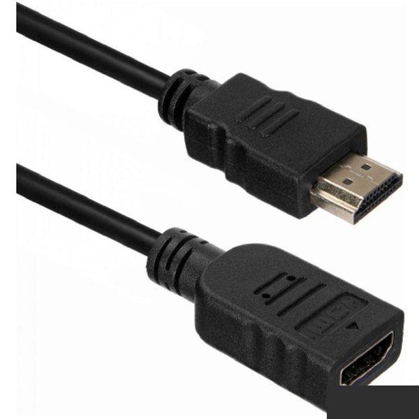 Кабель ACD Кабель ACD-DHHF1-30B |ACD-DHHF1-30B| HDMI 1.4, Golden Plated,19m/19f, HDMI extension, Черный, 3м |ACD-DHHF1-30B| (742286)