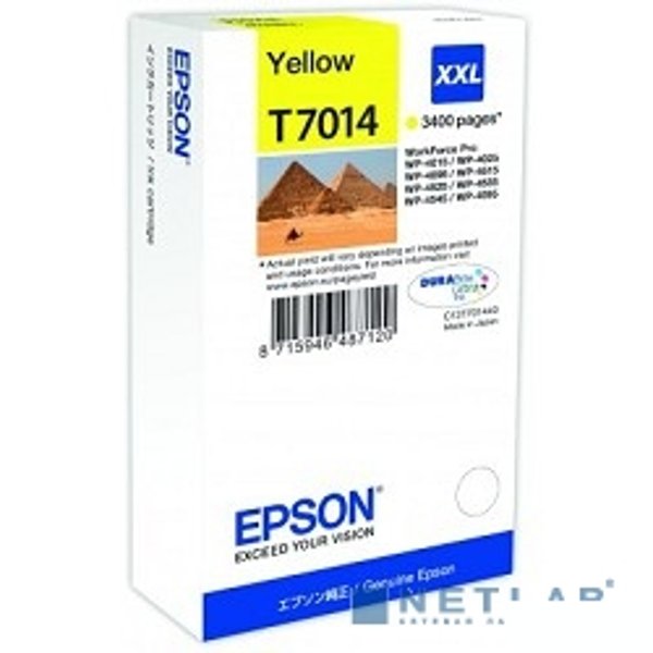 EPSON C13T70144010 WP 4000/4500 Series Ink XXL Cartridge Yellow 3.4k (bus)