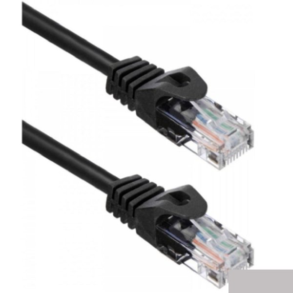 Кабель ACD Патч-корд ACD-LPU5C-15M |ACD-LPU5C-15M| Cat5e UTP 24AWG 4Pair, 7/0.18мм CU Черный, 15м, (741845)