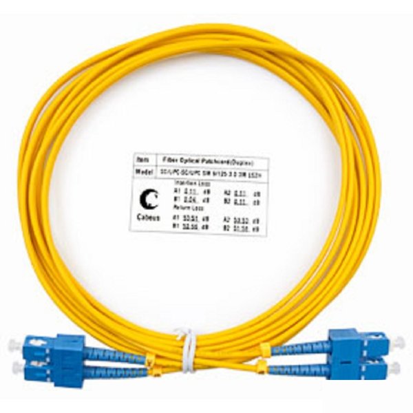 Cabeus FOP(d)-9-SC-SC-3m Шнур оптический duplex SC-SC 9/125 sm 3м LSZH