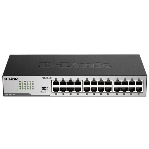 D-Link DGS-1024D/I2A Неуправляемый коммутатор с 24 портами 10/100/1000Base-T