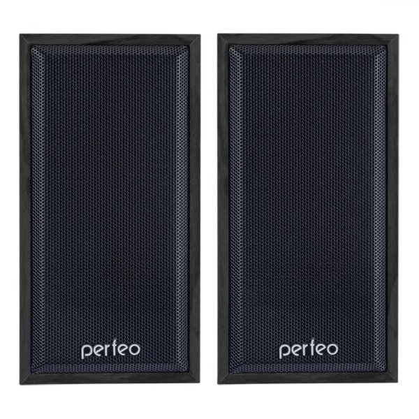Perfeo колонки "Cabinet" 2.0, мощность 2х3 Вт (RMS), чёрн дерево, USB (PF-84-BK)
