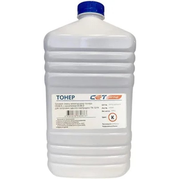 Тонер CET CE28-K,  для KONICA MINOLTA Bizhub C258/308/368/227i/257i,  черный, 500грамм, бутылка