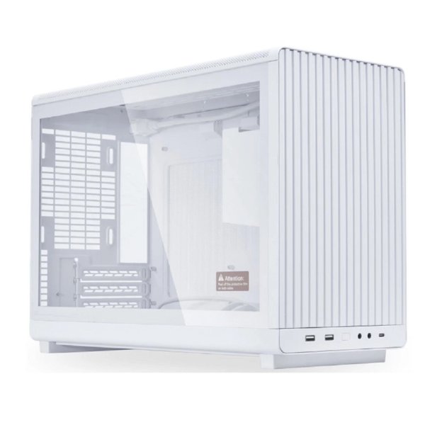 Lian Li Корпус A3-mATX TG White / Tempered Glass Edition / Bottom Dust Filter / G99.A3W.10R