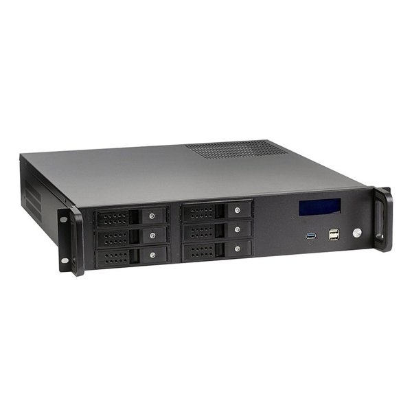 Exegate EX279756RUS Серверный корпус Exegate Pro 2U480-HS06 <RM 19",  высота 2U, глубина 480, БП 800ADS, 6xHotSwap, USB>