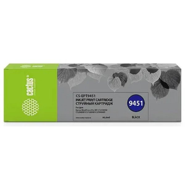 CACTUS CS-EPT9451 Картридж для Epson WF-C5290DW/C5790DW, черный (90мл)