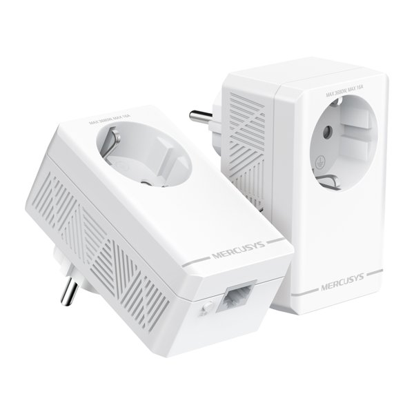 Mercusys MP500P KIT AV1000 Комплект гигабитных Powerline-адаптеров со встроенной розеткой