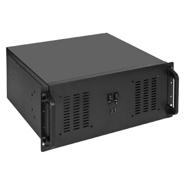 Exegate EX295872RUS Серверный корпус ExeGate Pro 4U350-02 <RM 19", высота 4U, глубина 350, БП 400ADS, 2*USB>