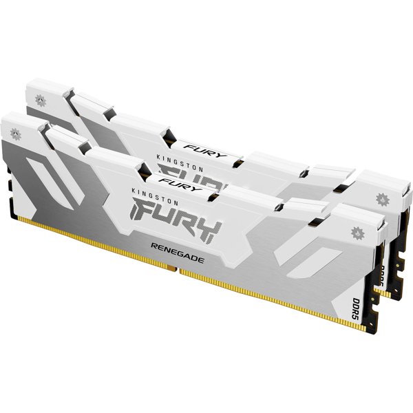 Память оперативная/ Kingston 64GB 6400MT/s DDR5 CL32 DIMM (Kit of 2) FURY Renegade White XMP