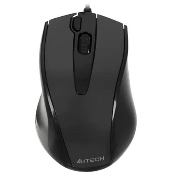 A-4Tech Мышь N-500F V-TRACK (серый глянец/черный) USB, 3+1 кл.-кн.,провод.мышь [641866]