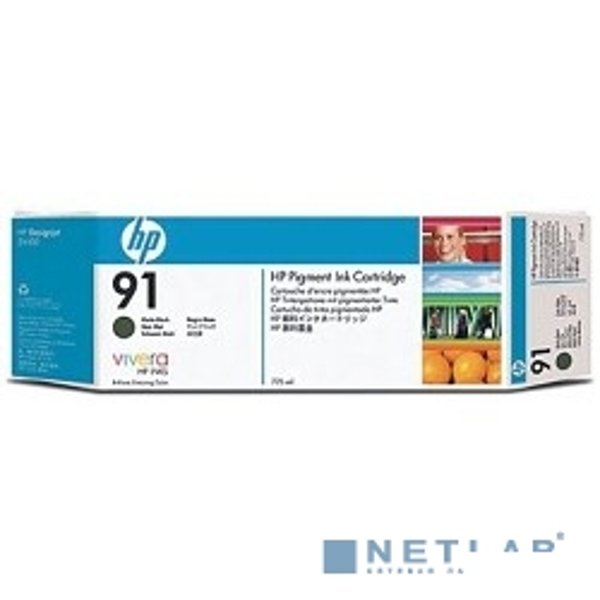 HP C9464A Картридж №91, Matte Black {DJ Z6100 (775мл)}