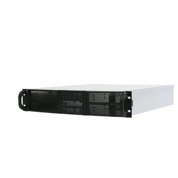 Procase RE204-D4H2-A-45 Корпус 2U server case,4x5.25+2HDD,черный,без блока питания(2U,2U-redundant),глубина 450мм,ATX 12"x9.6"