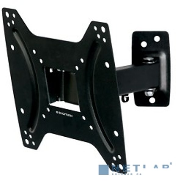 Kromax OPTIMA-203 black {Кронштейн для LED/LCD телевизоров 15"-42", max 25 кг, настенный, 3 ст свободы, наклон +5°-12°, поворот ±90°, от стены 68.5-225 мм, max VESA 200x200 мм}