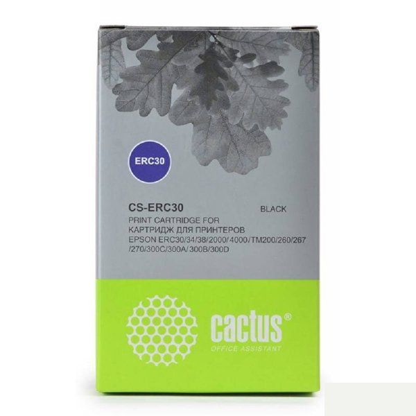 CACTUS Картридж матричный CS-ERC30 12.7x5 черный для Epson ERC 30/34/38/TM-U220