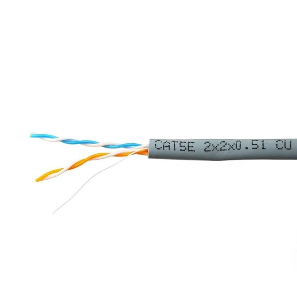 SkyNet Кабель Premium UTP indoor 2x2x0,51, медный, FLUKE TEST, кат.5e, однож., 305 м, box, серый [CSP-UTP-2-CU](АК5019003/1693203)