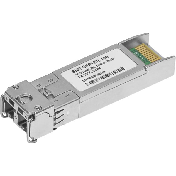SNR SNR-SFP+ZR-100 Модуль SFP+ оптический, дальность до 100 км (26dB), DDMI, 1550нм