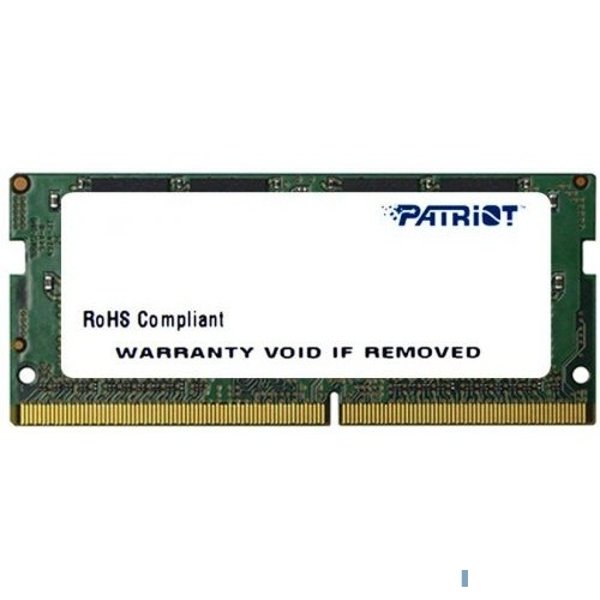 Память DDR4 SODIMM 16Gb 2666MHz Patriot PSD416G266681S RTL PC4-21300 CL19  260-pin 1.2В