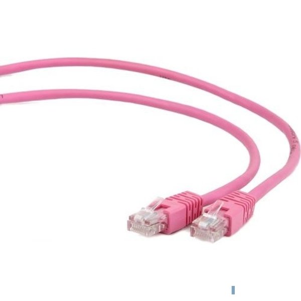 Cablexpert Патч-корд UTP PP12-1M/RO кат.5e, 1м, литой, многожильный (розовый)