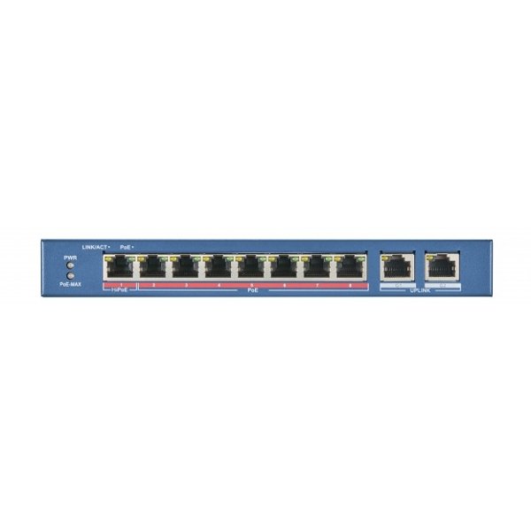 HIKVISION DS-3E0310HP-E 8 RJ45 100M PoE с грозозащитой 6кВ