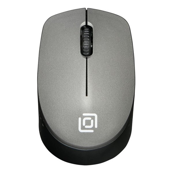 Мышь Oklick 486MW серый/черный оптическая (1000dpi) беспроводная USB (2but) {1196552}