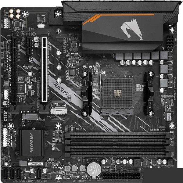 Gigabyte B550M AORUS ELITE {Soc-AM4 AMD B550 4xDDR4 mATX AC`97 8ch(7.1) GbLAN RAID+DVI+HDMI}