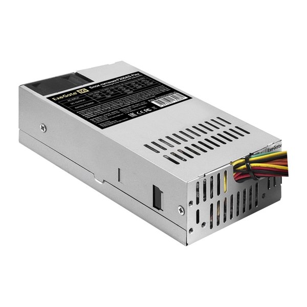 Exegate EX292229RUS Блок питания 200W ExeGate F200AS (Flex ATX, for ITX case, APFC, КПД 80% (80 PLUS), 4cm fan, 24pin, 4pin, 3xSATA, 2xIDE)