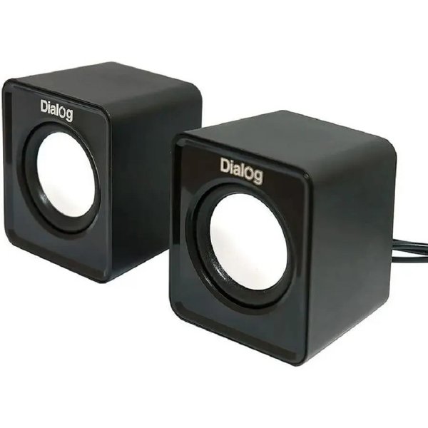 Dialog Colibri AC-02UP BLACK {акустические колонки 2.0, 5W RMS, питание от USB}