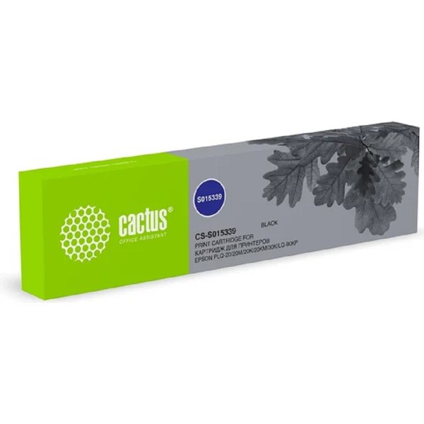 Картридж матричный Cactus CS-S015339 S015339 черный для Epson PLQ-20/20M/20K/20KM/30K/LQ-90KP
