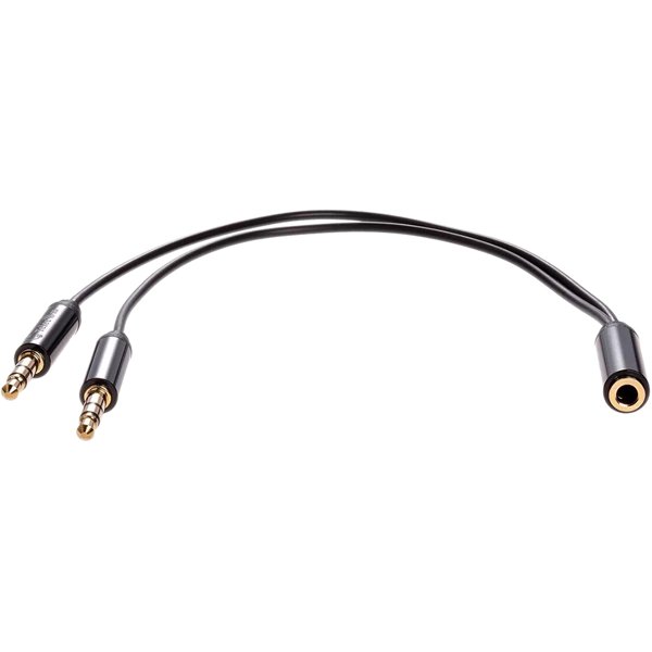 Адаптер-переходник Telecom Jack 3.5 mm F/2 x Jack 3.5 mm M (TAV205M-0.2M)