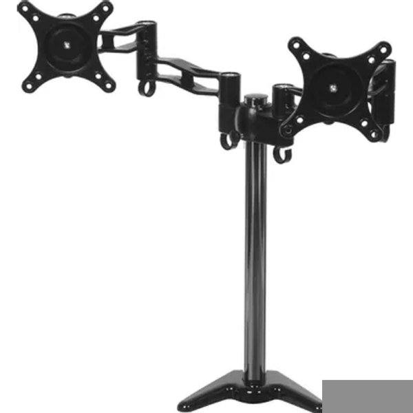 Cactus CS-VM-D08-BK черный Кронштейн для 2-х мониторов 13"-27" макс.8кг настольный поворот и наклон